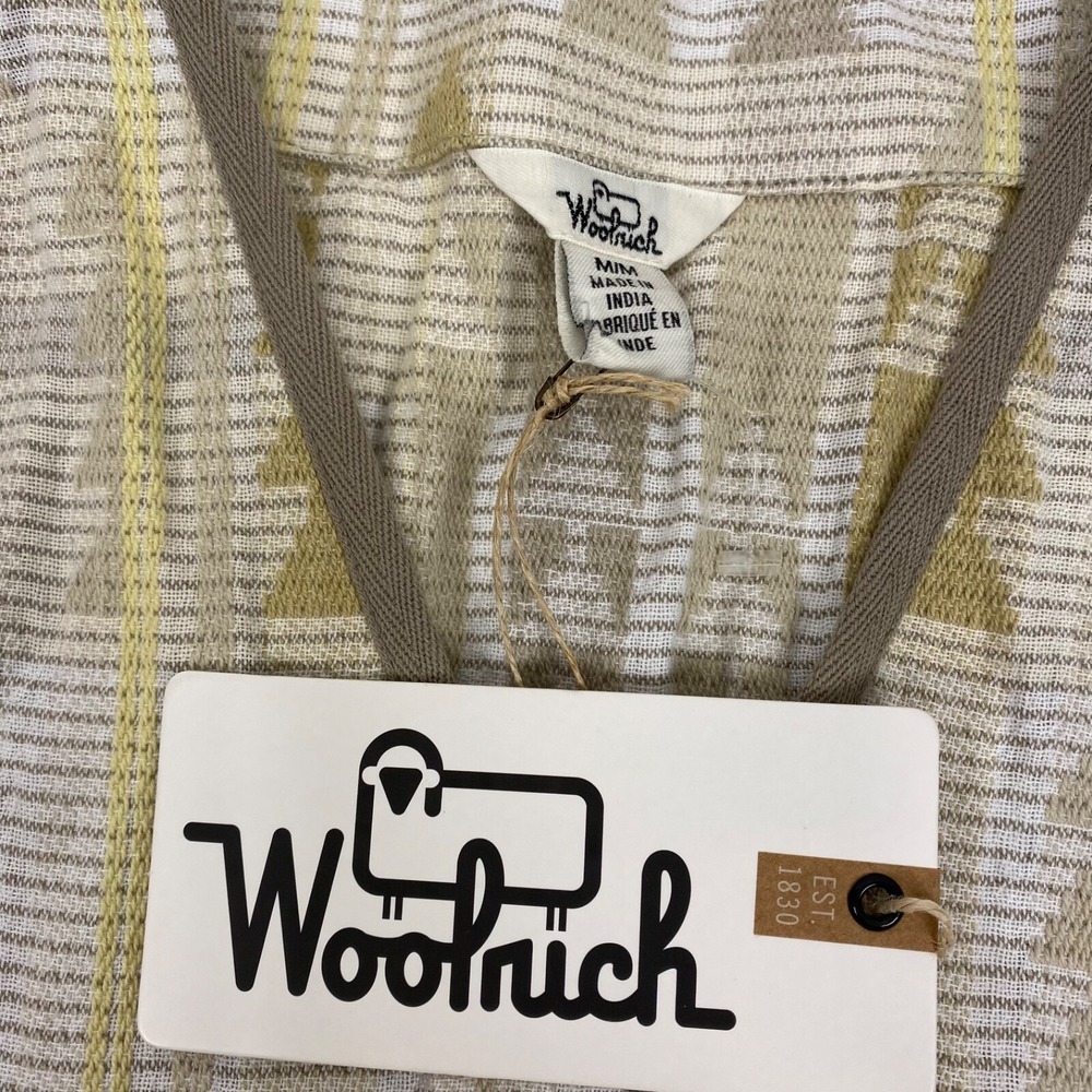 Woolrich Eco Rich Jaquard Vest Womens Size S Organic Cotton - Picture 2 of 5